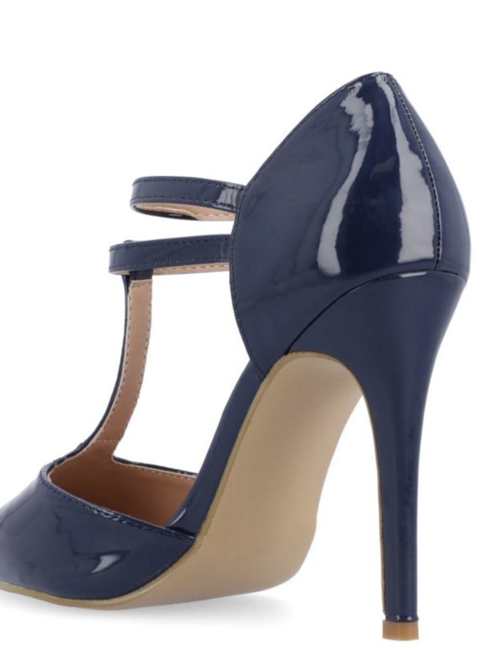 Journee Collection Womens Tru Pointed Toe High Stiletto Pumps Navy US8 NWB - Picture 3 of 9